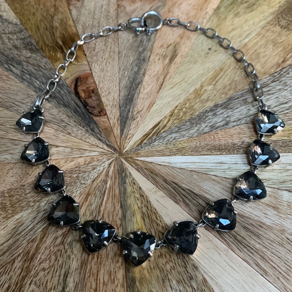 Stella and Dot Grey Gems Costume Jewelry